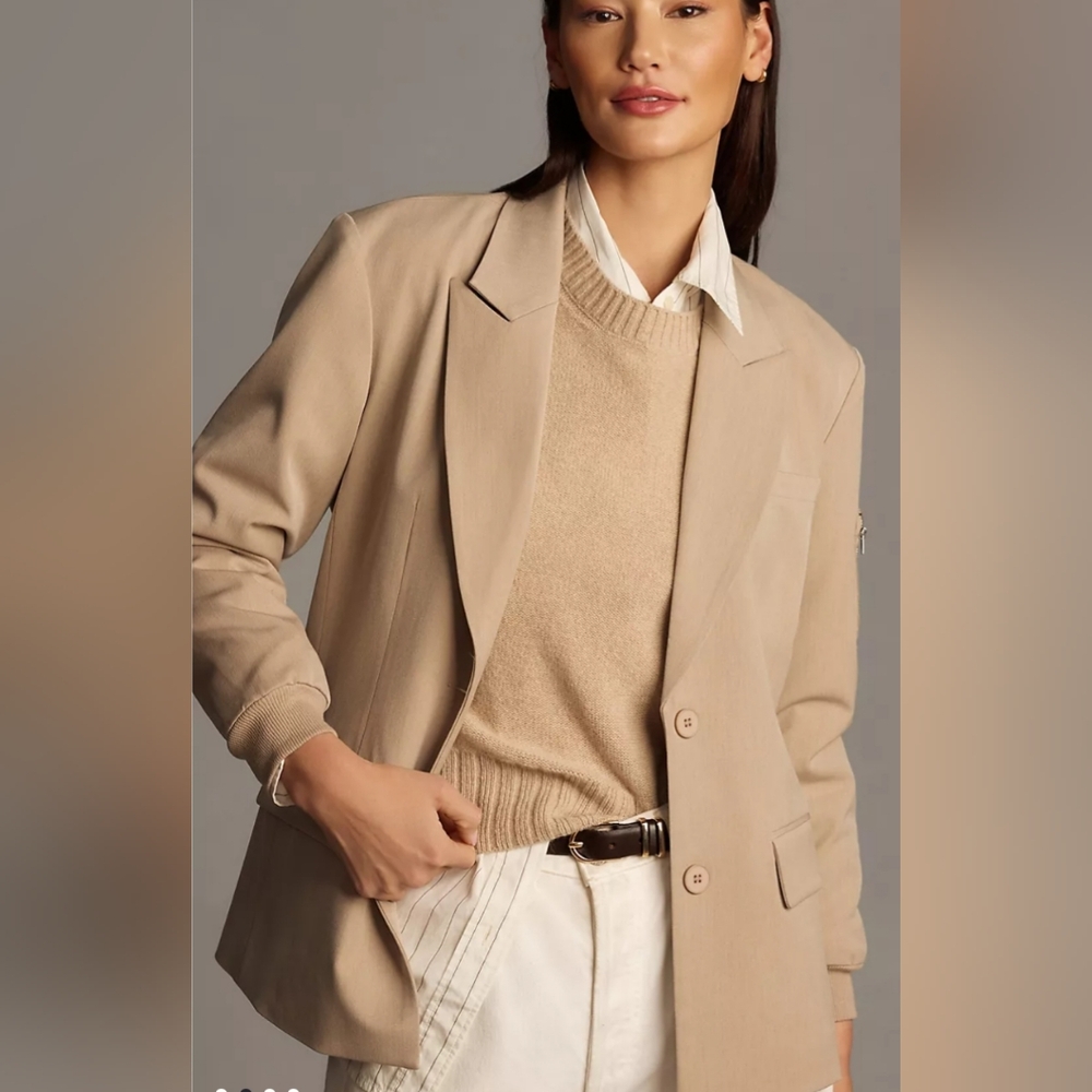 Dolan Relaxed Bomber Sleeve Blazer Size L